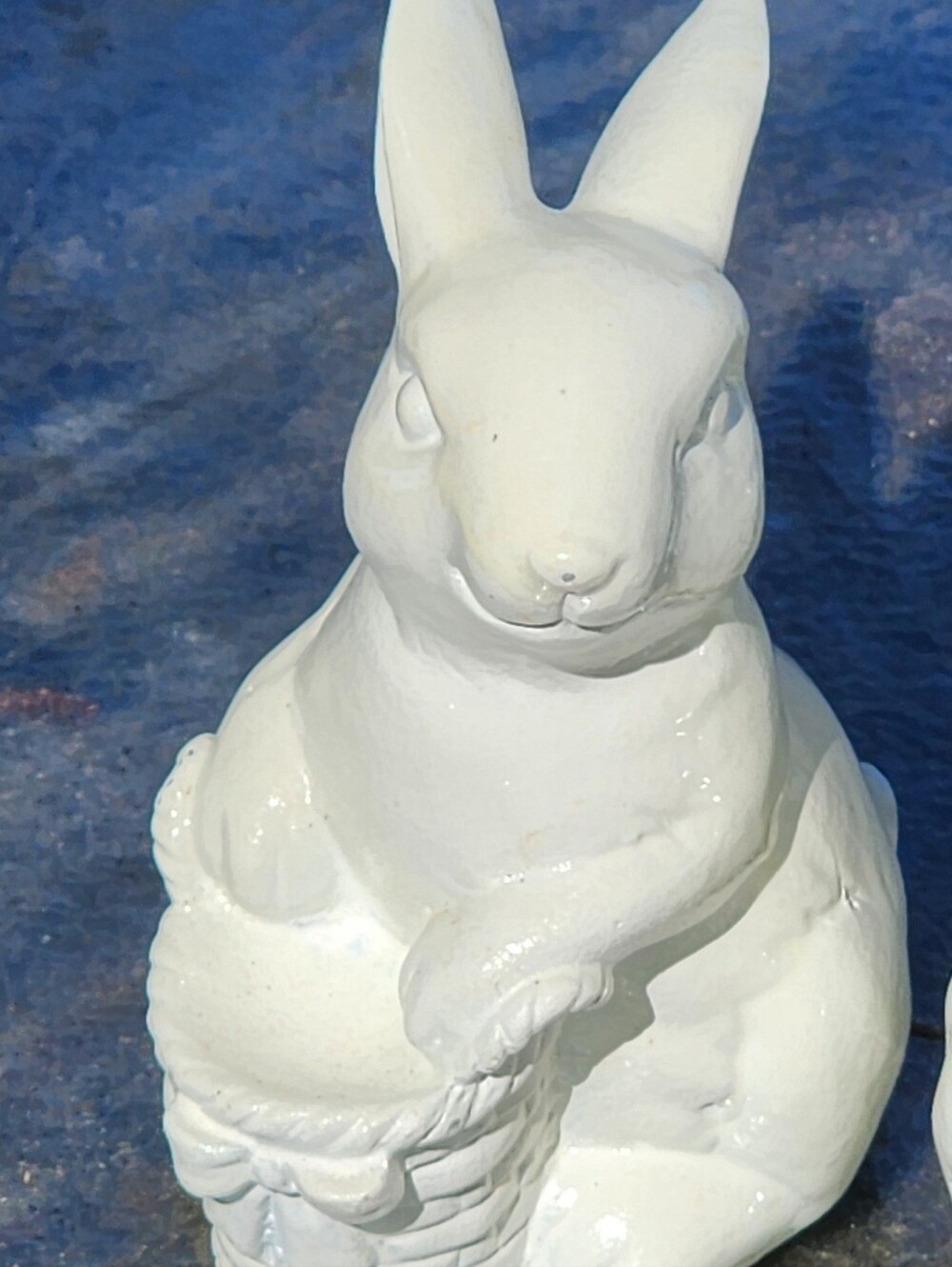 White Ceramic Rabbit - Picture 3 of 5